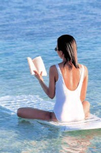 woman on beach stress and lifestyle