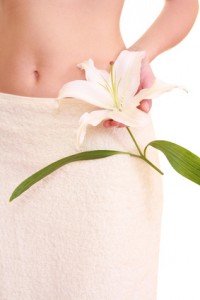 Woman about vaginal hygiene