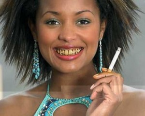 Smoking woman