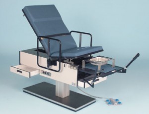 Pelvic exam chair
