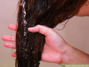 Hair type - checking after washing