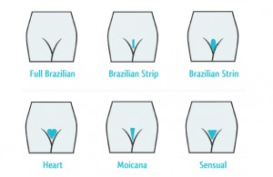 Pubic hair styles