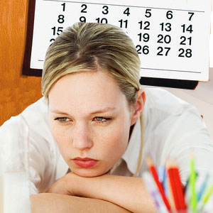 Brown discharge before period