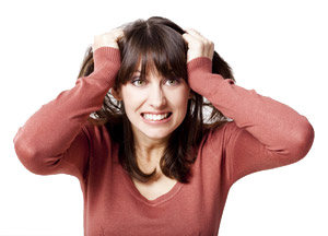 Brown spotting stress