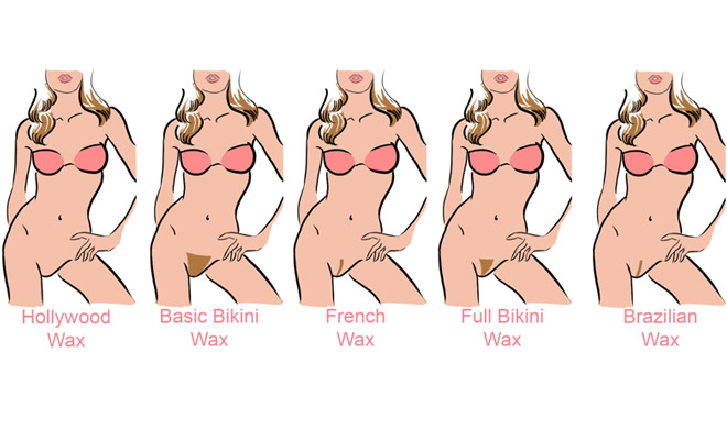 Natural bikini wax